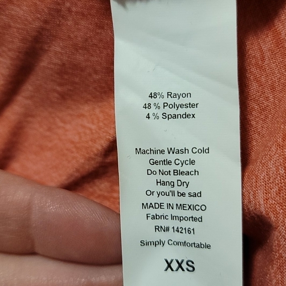 🆕️ LulaRoe Irma top NWT'S size XXS coral - Picture 7 of 8